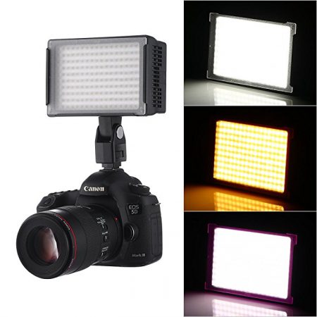 170 LED VL003-170 14W Panel Dimmable Panel Studio, Camcorder Video Light for Canon Nikon Pentax Samsung Fujifilm Olym