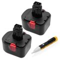 2 Pack 14.4V 3000Amh Battery Replacement for Lincoln Grease Guns 1401 1442 1442E 1444 1444E