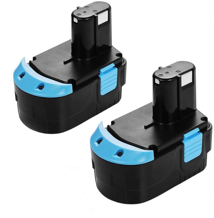 2 Pack 18V 2.0Ah Battery for Hitachi EB 1814SL EB 1820L C 18DL C 18DLX