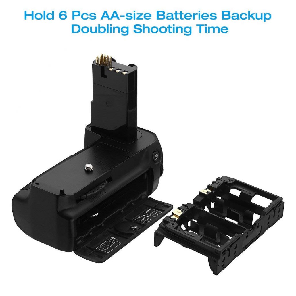 Powerextra MBD80 Battery Grip for Nikon D80/D90 Camera with AA Battery