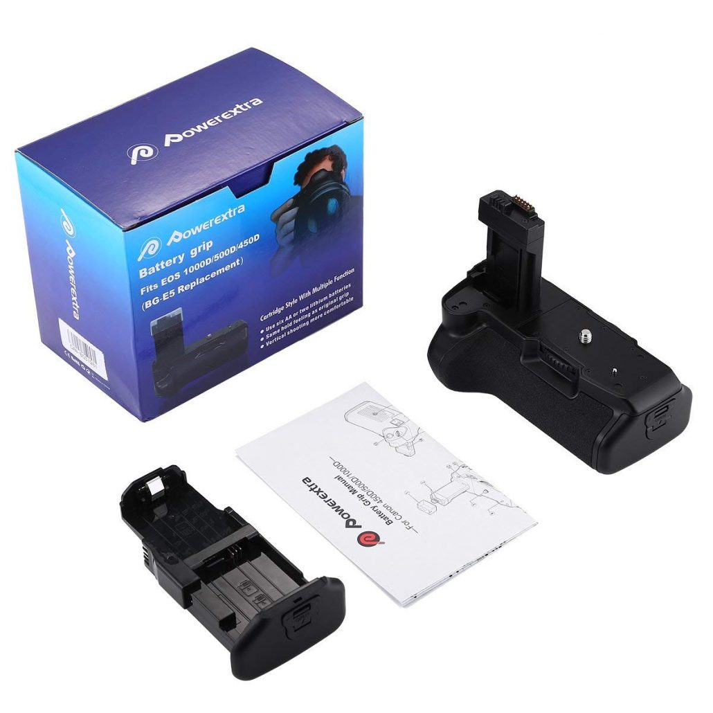 Vertical Battery Grip BGE5 for Canon 450D 500D 1000D (Rebel Xsi T1i Xs