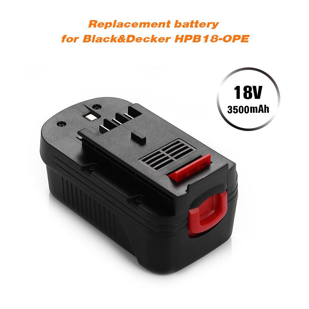 Powerextra Upgraded 2 Pack 3500mAh Black & Decker 18V Replacement Battery  Compatible with HPB18 HPB18-OPE 244760-00 A1718 FS18FL FSB18 Firestorm Black  and Decker 18 Volt Battery