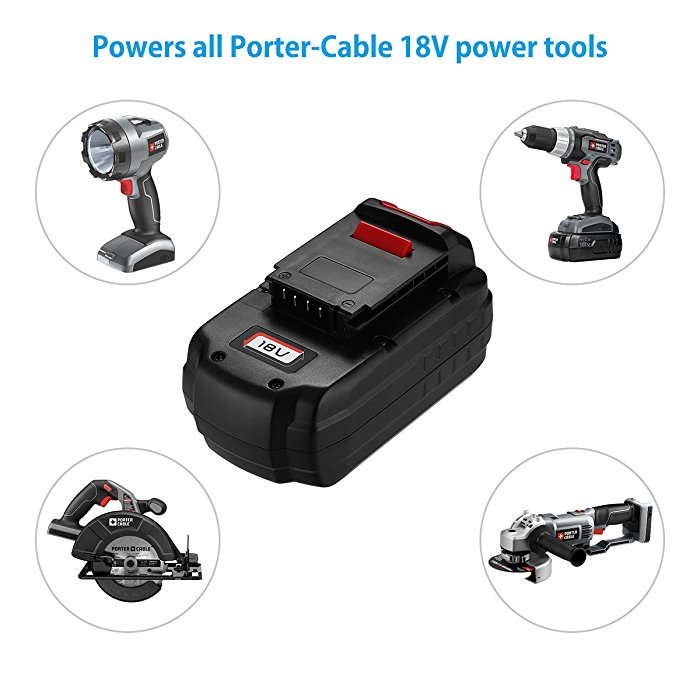 Upgraded 18Volt Battery for Porter Cable PC18B PC188 PC18BL PCMVC Cordless Tools