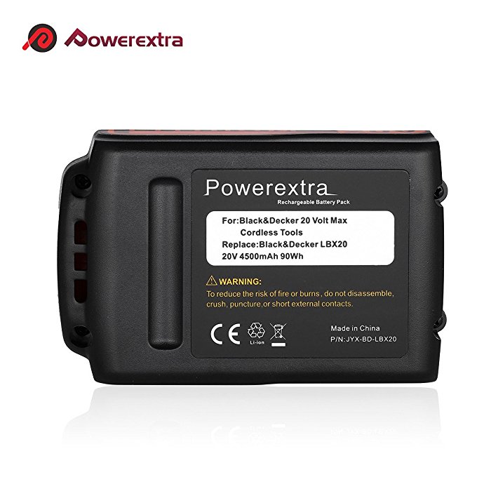 3000mAh LBXR20 Battery Replacement for Black&Decker 20V Lithium Battery Max  LB20 LBX20 LB2X4020-OPE LST220 Cordless Power Tool