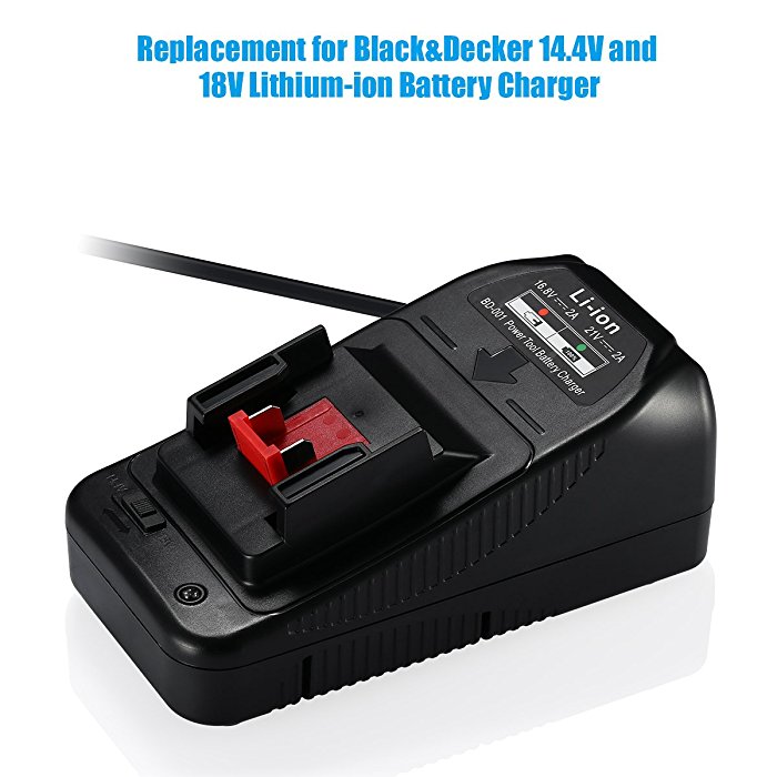 Replacement Black & Decker 20V Li-ion Battery Charger for Black