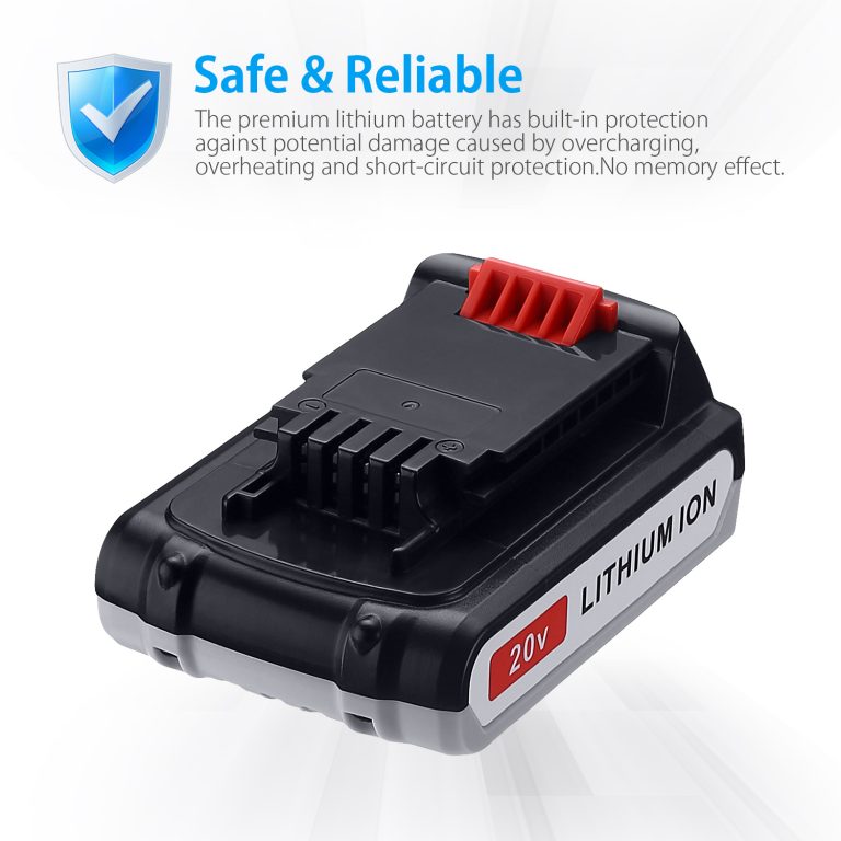 Powerextra 2 Pack LBXR20 Battery 2500mAh Replace for Black and Decker 20V Battery Max Lithium