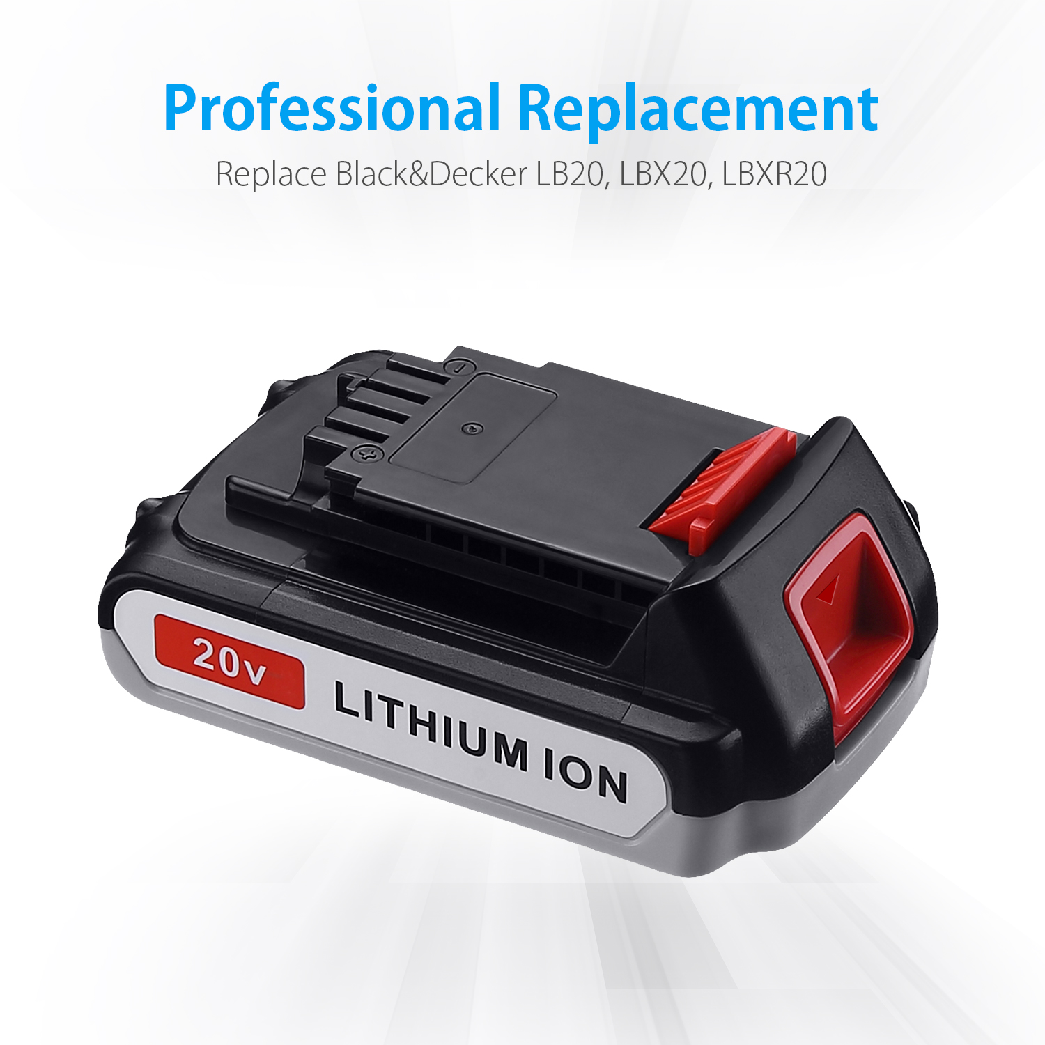 for Black and Decker 20V Battery 5Ah | LB2X4020 Lbxr20 Battery Lithium