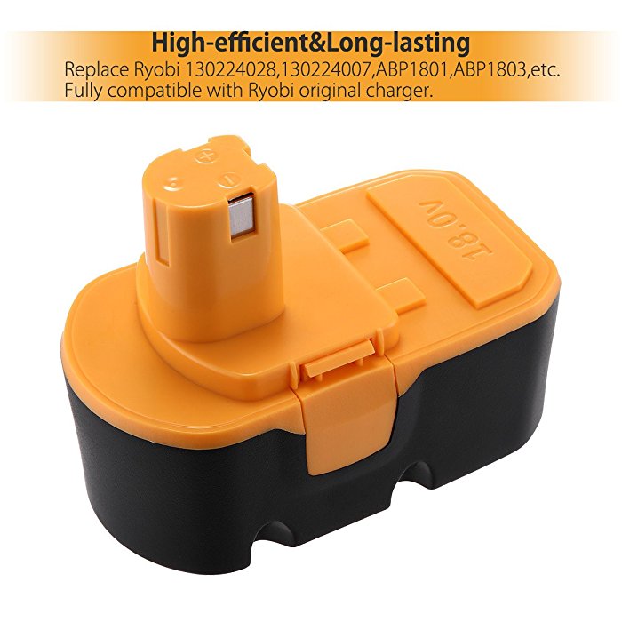 Powerextra 3500mAh 18V Replacement Battery for Black&Decker A1718