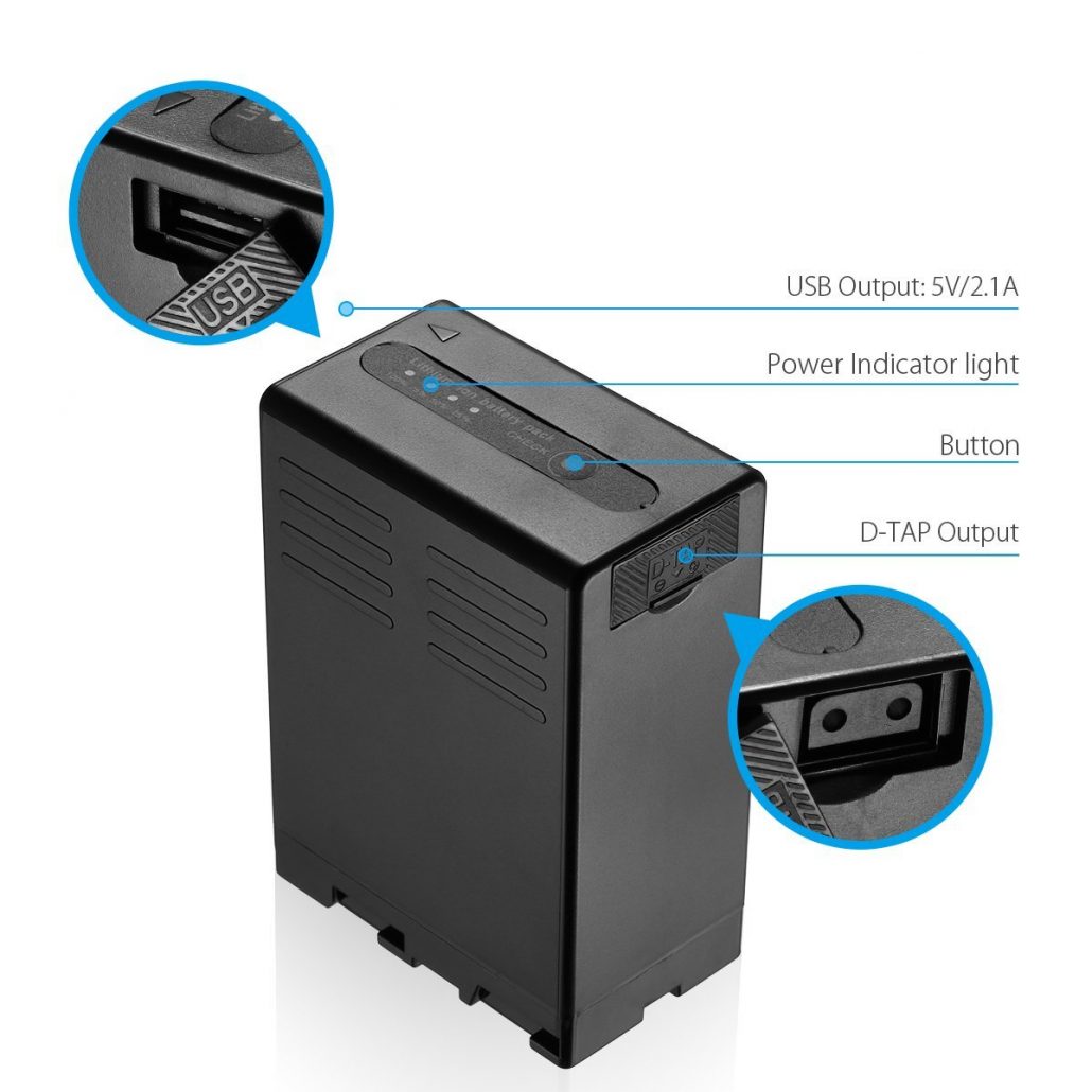 Powerextra Multifunctional Battery for Sony XDCAM EX Camcorders