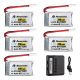 Powerextra 3.7 V 350mAh Lipo Battery for Hubsan X4 H107C H107D H107L