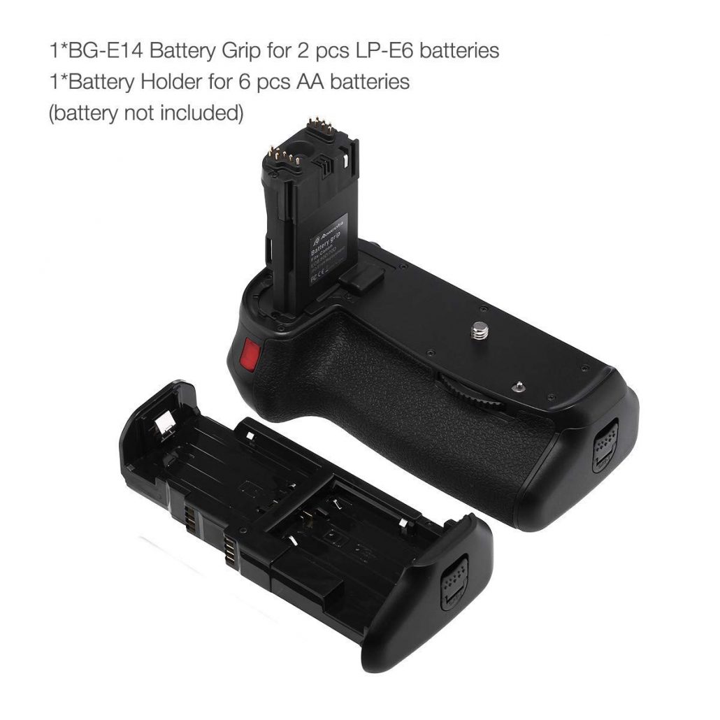 Powerextra BGE14 Battery Grip for Canon EOS 70D/80D Digital SLR Camera