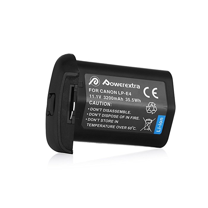 Powerextra Replacement Canon LP-E4 Li-ion Battery for Canon LP