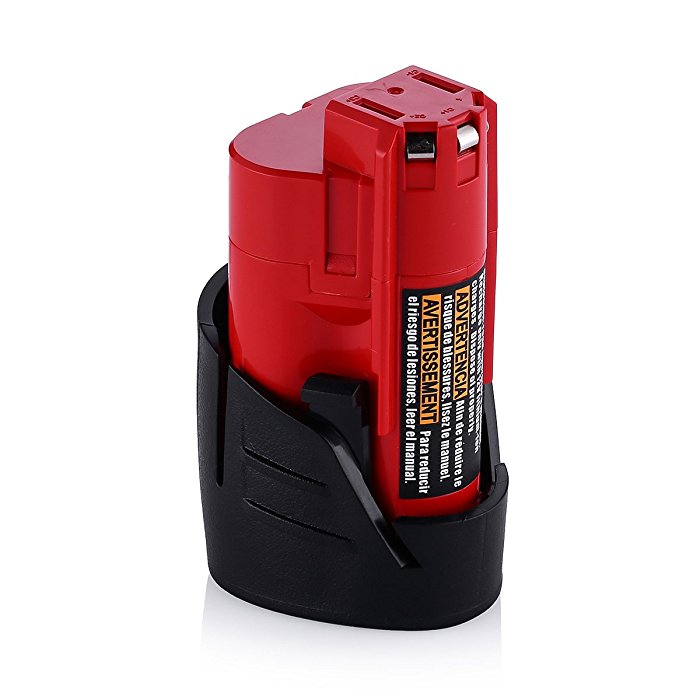 Batterie de remplacement pour la batterie Li-Ion Milwaukee M12 B2 12V  4932430064, 12 V avec 2500mAh, 12,0 Volt, Milwaukee, Batteries pour  outils électriques, Batteries