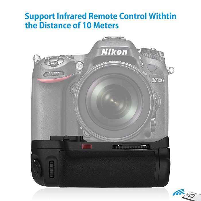 Cámara SLR Battery Grip para Nikon D7000 MB-D11 decodificar EN-EL15 1600 mAh 7.4 V