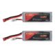 Powerextra 2 Pack 7.4V 2S Lipo Battery 5200mAh 30C Lipo Battery with Dean-Style T Connector for RC Quadcopter Drone and FPV Li-Po Battery