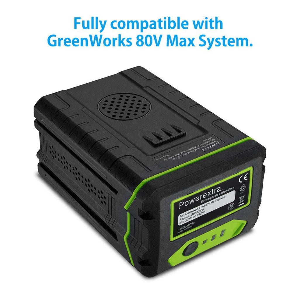 Powerextra 80V 3.0Ah Replacement Battery for Greenworks PRO 80V Lithium