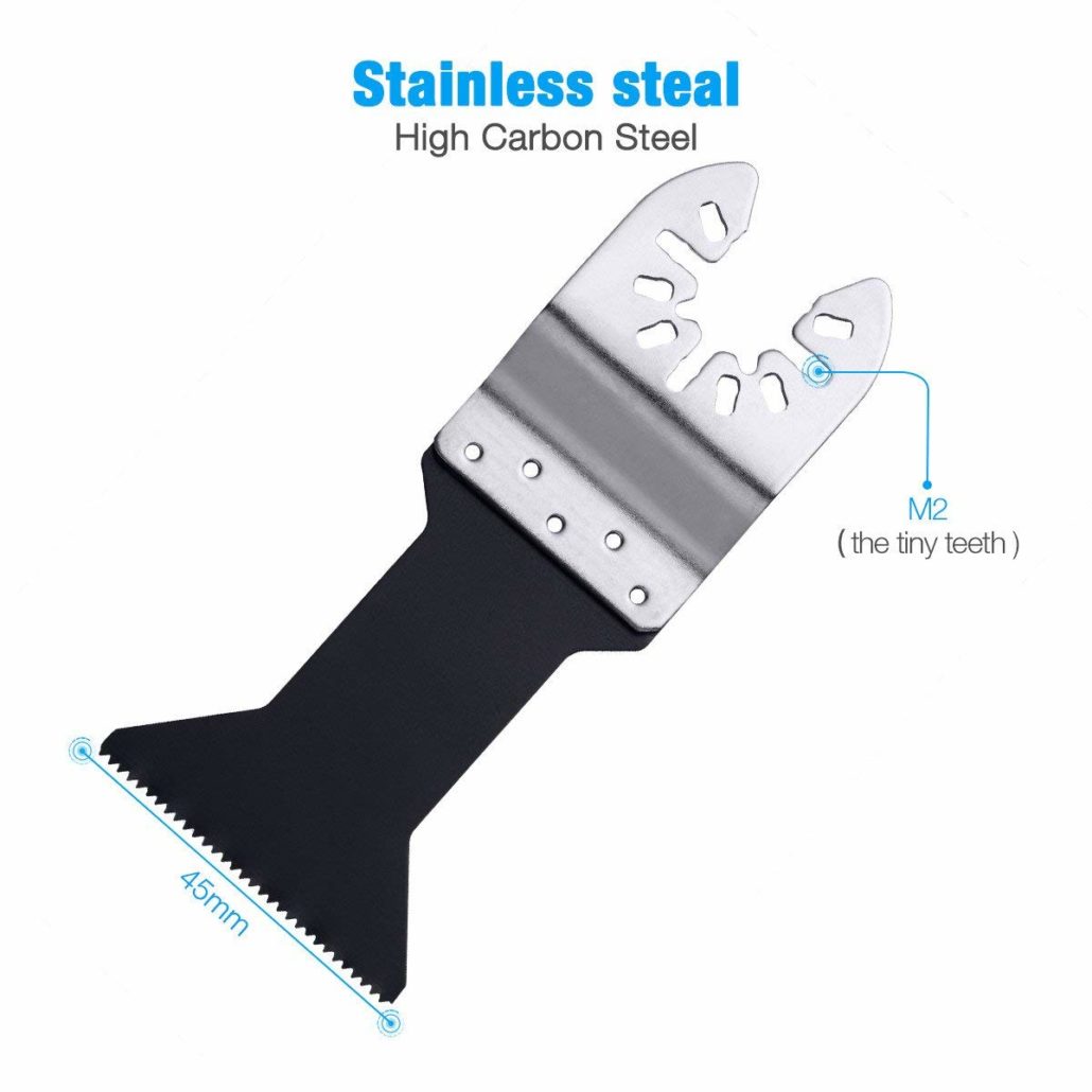 19 Metal Wood Oscillating Multitool Quick Release Saw Blades