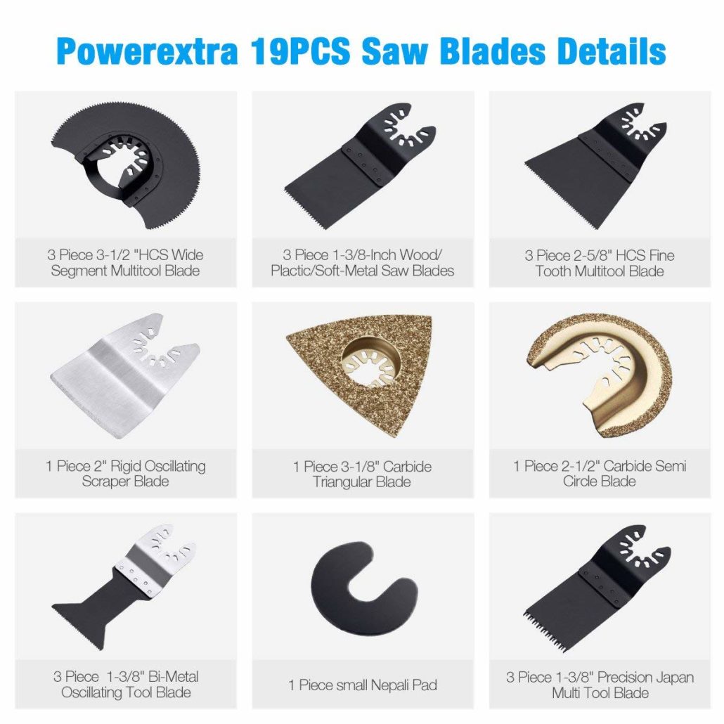 Lot 12 Lames Pour Scie Oscillante – Compatibles Fein, Rockwell, X2, Dewalt, Black & Decker, Ryobi