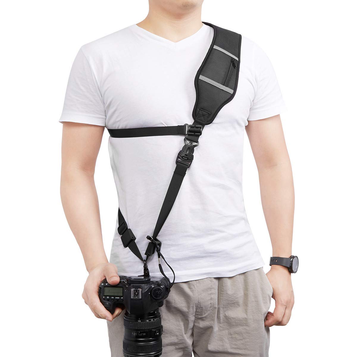 Powerextra Camera Shoulder Neck Strap with Quick Release and Safety ...