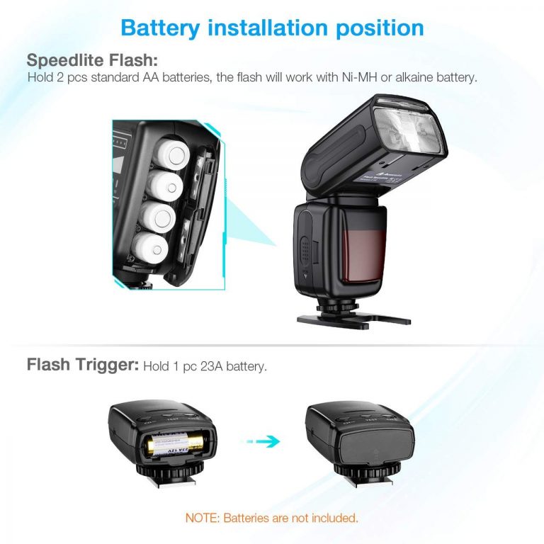 Powerextra Flash Speedlite, 2.4G Wireless Flash Trigger Transmitter Set