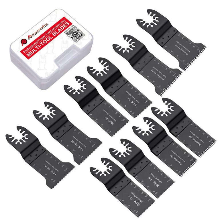 Powerextra 10 Metal Oscillating Multitool Flush Plunge Cut Saw Blades