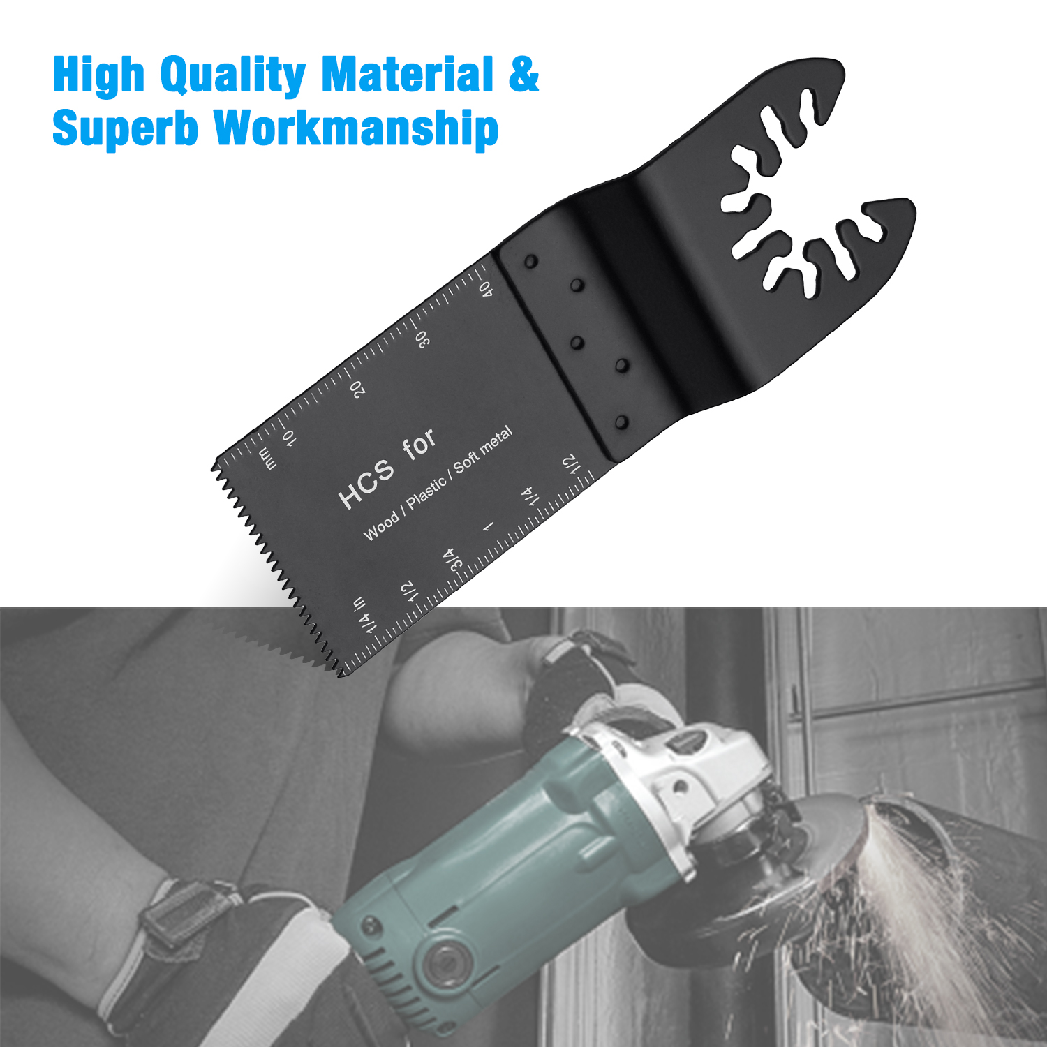 thumbnail interactive-video image 1 of 10-Pack Oscillating Tool Scraper Blades - Universal Fit For Dewalt, Milwaukee, Makita, Etc. 1 of 12