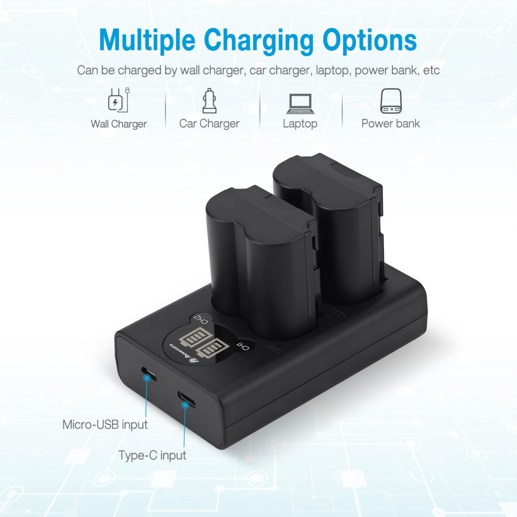 Caricabatterie NP-W235 18W Dual USB-C Per Fujifilm X-T4, X-T5, GFX - Ricarica Rapida E Display Digitale - Foto 7